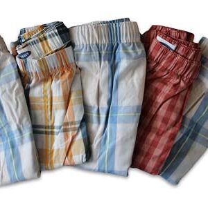 Old Navy Men's 5 Pair Printed Boxer Shorts (X-Large XL Extra Large) Mens 5-Pack Boxers Underwear (Gingham, Plaids)