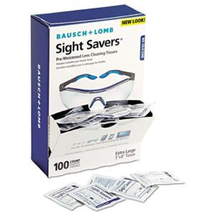 bausch & lomb 8574gmct sight savers premoistened lens cleaning tissues 100/box 10 boxes/carton