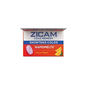 Zicam Cold Remedy RapidMelts, Elderberry Citrus Flavor, 25 Count (Pack of 1)