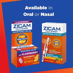 Zicam Cold Remedy RapidMelts, Elderberry Citrus Flavor, 25 Count (Pack of 1)