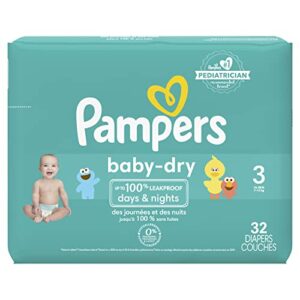 pampers baby dry diapers size 3 32 count
