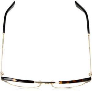 Gucci GG 0241O 003 Gold Havana Plastic Rectangle Eyeglasses 54mm