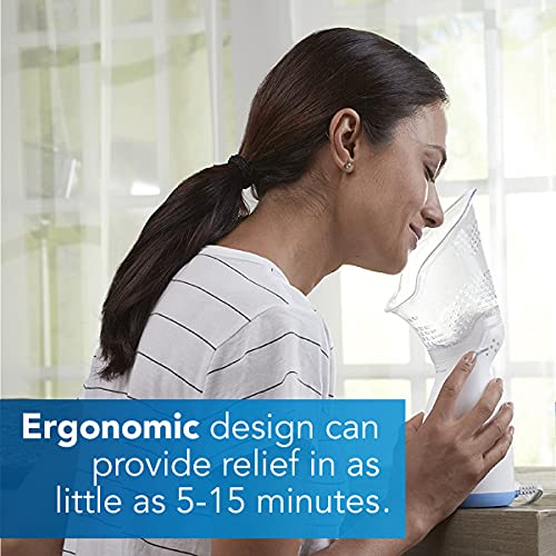 Vicks Personal Sinus Steam Inhaler with Soft Face Mask – Face Humidifier with Targeted Steam Relief Aids with Sinus Problems, Congestion and Cough
