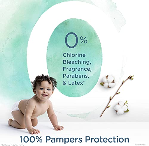 Pampers Pure Protection Disposable Baby Diapers Starter Kit (2 Month Supply), Sizes 1 (198 Count) & 2 (186 Count) with Aqua Pure Baby Wipes, 10X Pop-Top Packs (560 Count)