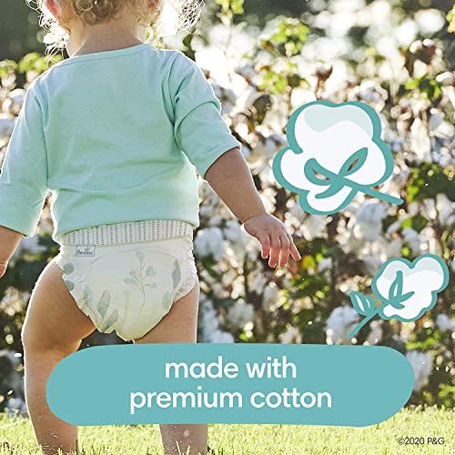 Pampers Pure Protection Disposable Baby Diapers Starter Kit (2 Month Supply), Sizes 1 (198 Count) & 2 (186 Count) with Aqua Pure Baby Wipes, 10X Pop-Top Packs (560 Count)