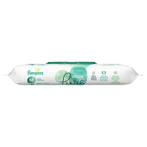 Pampers Aqua Pure Sensitive Baby Wipes 1X Pop-Top 56 Count