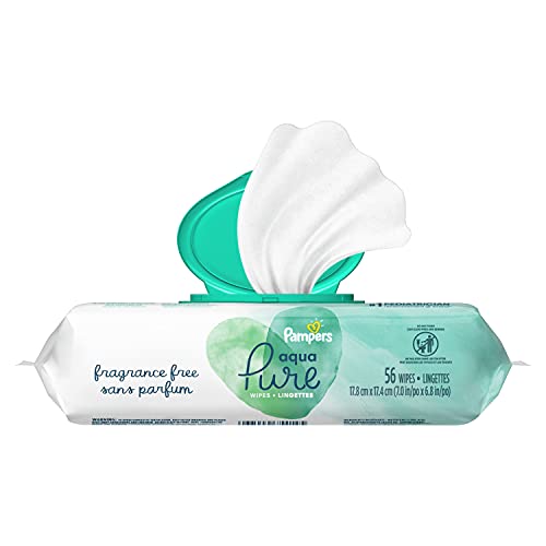 Pampers Aqua Pure Sensitive Baby Wipes 1X Pop-Top 56 Count