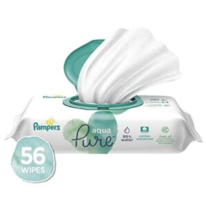 Pampers Aqua Pure Sensitive Baby Wipes 1X Pop-Top 56 Count