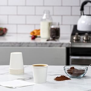 [600 Pack] 3 oz. White Paper Cups, Small Disposable Bathroom, Espresso, Mouthwash Cups