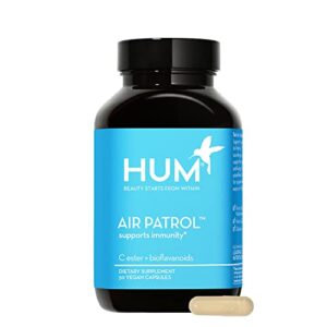 hum air patrol – immune support supplement with vitamin c & citrus bioflavonoids – supports skin barrier, lungs & immune response (30 vegan capsules)