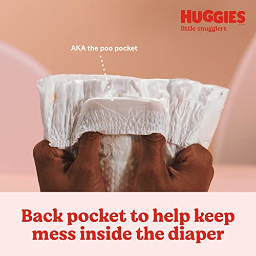 Baby Diapers Size 1 (8-14 lbs), 84ct, Huggies Little Snugglers Newborn Diapers