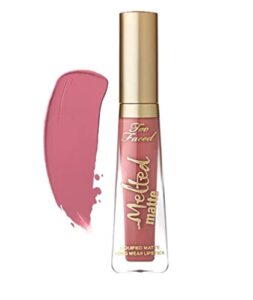 too faced melted matte liquified matte long wear lipstick – poppin’ corks