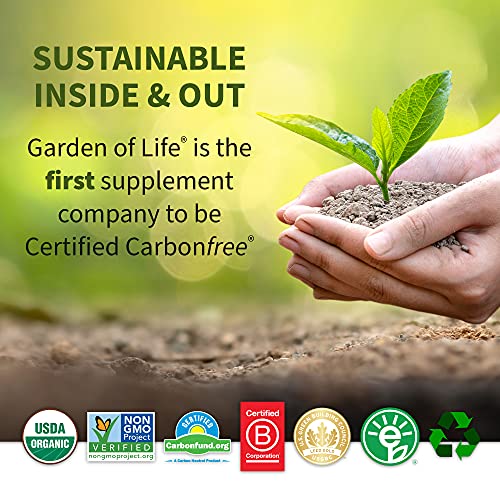 Garden of Life Raw Organic Protein Vanilla Powder, 20 Servings: Certified Vegan, Gluten Free, Organic, Non-GMO, Plant Based Sugar Free Protein Shake with Probiotics & Enzymes, 4g BCAAs, 22g Protein