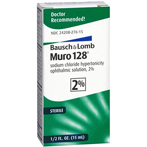 Bausch & Lomb Muro 128 Solution 2% 15 mL (Pack of 2)