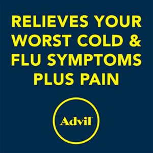 Advil Multi Symptom Cold and Flu Medicine, Cold Medicine for Adults with Ibuprofen, Phenylephrine HCL and Chlorpheniramine Maleate - 50 Coated Tablets