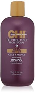 chi deep brilliance neutralizing shampoo – sulfate, paraben, and gluten free, 12 oz.
