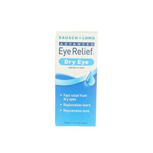 bausch & lomb advanced eye relief dry eye lubricant eye drops 1oz ( packs of 2)