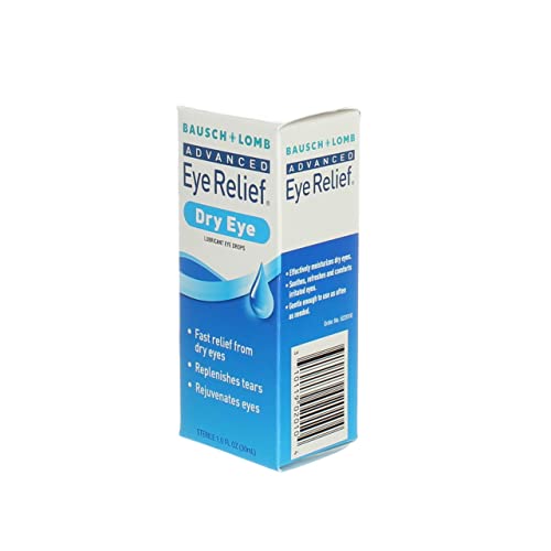 Bausch & Lomb Advanced Eye Relief Dry Eye Lubricant Eye Drops 1oz ( Packs of 2)