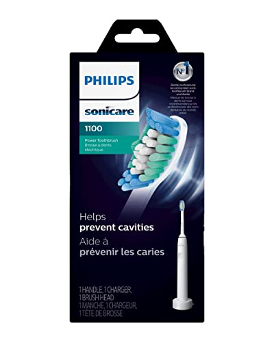 Philips Sonicare 1100 Electric Rechargeable Power Toothbrush, White Grey HX3641/02