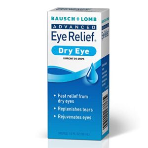 Bausch & Lomb Eye Drops for Dry Eyes & Redness Relief, Transparent, 0.5 Fl Oz (Pack of 3) (Packaging May Vary)