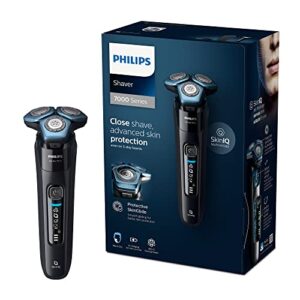 philips series 7000 shaver — wet and dry electric shaver, beard, stubble and moustache trimmer with skiniq technology, black
