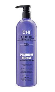 chi color illuminate shampoo platinum blonde, 25 fl oz