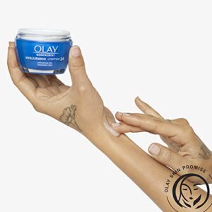 Olay Regenerist Hyaluronic + Peptide 24 Hydrating Gel, Fragrance Free, Face Moisturizer, 1.7 Oz.