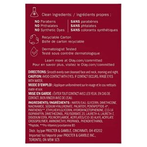 Olay Regenerist Hyaluronic + Peptide 24 Hydrating Gel, Fragrance Free, Face Moisturizer, 1.7 Oz.