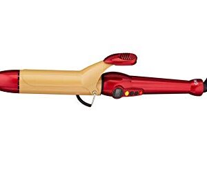 Chi Air Ca1038 Texture Tourmaline Ceramic Curling Iron 1 1/2 Inch, , Fire Red