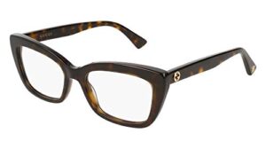 eyeglasses gucci gg 0165 o- 002 havana /