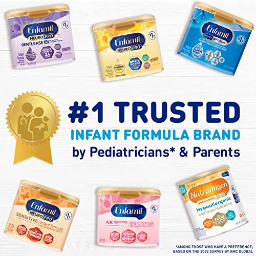 Enfamil NeuroPro Baby Formula, Triple Prebiotic Immune Blend with 2'FL HMO & Expert Recommended Omega-3 DHA, Inspired by Breast Milk, Non-GMO, 36.4 oz Refill Box, 4 Count