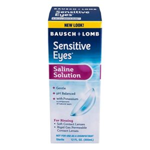 Bausch & Lomb Sensitive Eyes Plus Saline Solution 12 oz (Pack of 7)