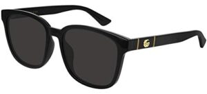gucci gg0637sk – 001 sunglasses black w/grey 56mm