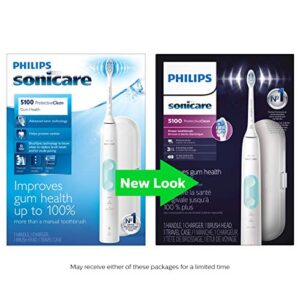 Philips Sonicare ProtectiveClean 5100 Rechargeable Electric Power Toothbrush, White, HX6857/11