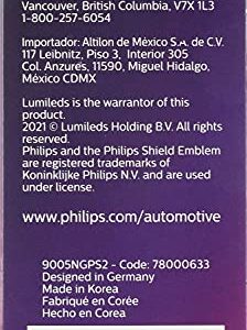 Philips Automotive Lighting 9005 NightGuide Platinum Upgrade Headlight Bulb, Pack of 2