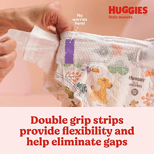 Baby Diapers Size 3 (16-28 lbs), 156 Ct, Huggies Little Movers