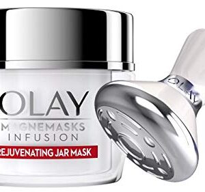 Face Mask by Olay Magnemasks Infusion - Korean Skin Care Inspired Deep Hydration, Rejuvenating Face Mask for Fine Lines & Sagging Skin - Starter Kit