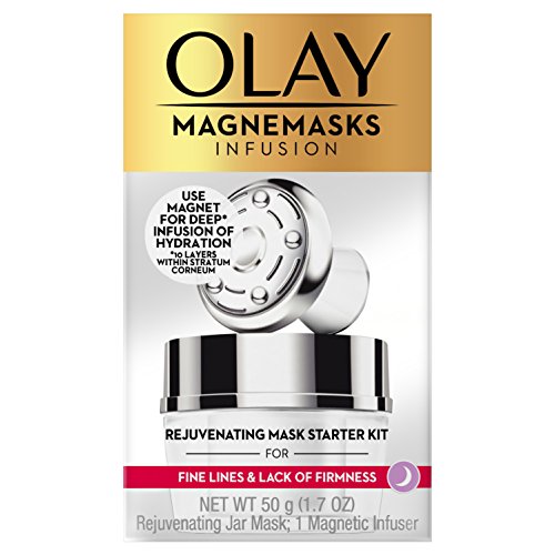 Face Mask by Olay Magnemasks Infusion - Korean Skin Care Inspired Deep Hydration, Rejuvenating Face Mask for Fine Lines & Sagging Skin - Starter Kit