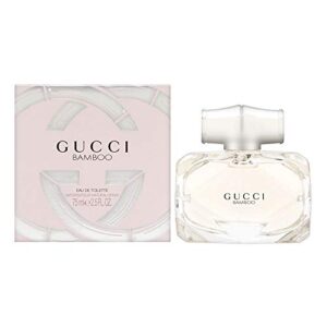 gucci bamboo | eau de toilette spray | fragrance for women | floral and woody scent with key notes of casablanca lily, bergamot, and orange blossom | 75 ml / 2.5 fl oz