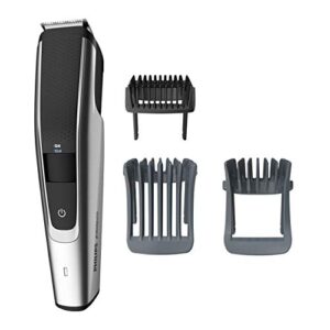 philips norelco beard trimmer and hair clipper series 5500, electric, cordless, one pass beard trimmer and hair clipper with washable feature for easy clean – no blade oil needed – bt5511/49