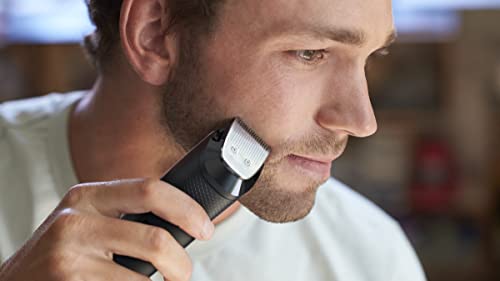 Philips Norelco Beard Trimmer and Hair Clipper Series 5500, electric, cordless, one pass beard trimmer and hair clipper with washable feature for easy clean - No blade oil needed - BT5511/49