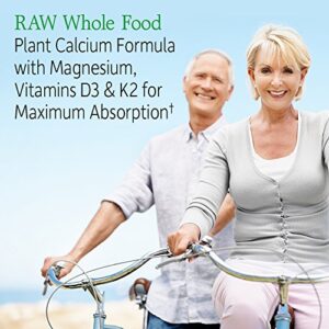 Garden of Life Raw Calcium Supplement for Women and Men - Vitamin Code Made from Whole Foods with Magnesium, K2, Vitamin D3 and Vitamin C Plus Probiotics for Digestion, 120 Capsules