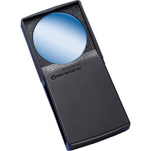 bausch & lomb 813133 round magnifier with cover, 5x, 2″, black frame