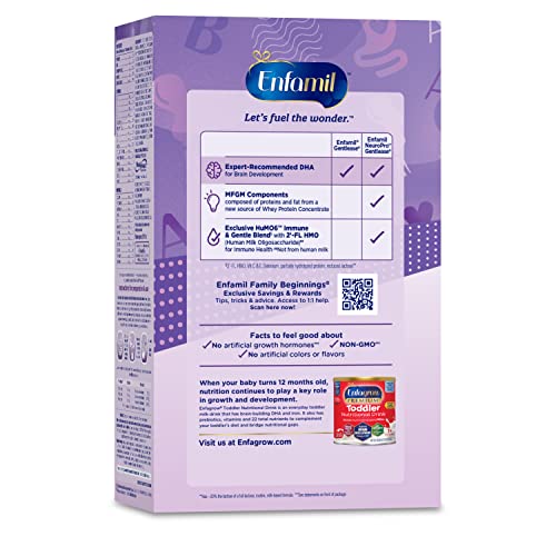 Enfamil NeuroPro Gentlease Baby Formula, Brain and Immune Support with DHA, Clinically Proven to Reduce Fussiness, Crying, Gas & Spit-up in 24 Hours, Non-GMO, Powder Refill Box, 30.4 Oz