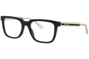 gucci gg 0560o 005 black plastic rectangle eyeglasses 55mm