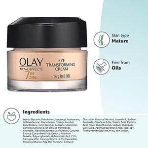 Eye Cream by Olay Total Effects 7-in-one Anti-Aging Transforming Eye Cream 0.5 oz Packaging may Vary