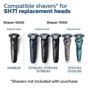 Philips Norelco Shaving Heads for Shaver Series 7000 and Angular-Shaped Series 5000, SH71/52