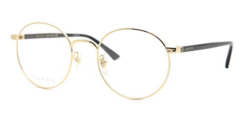 Gucci GG0297OK Eyeglasses 001 Gold/Black 52 mm