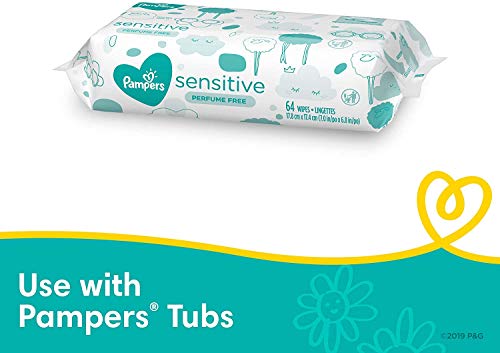 Pampers Cruisers Disposable Baby Diapers Size 5, 2 Month Supply (2 x 128 Count) with Sensitive Water Based Baby Wipes, 12X Pop-Top Packs (864 Count)