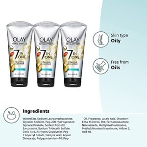 Olay Total Effects Revitalizing Foaming Facial Cleanser, 5.0 fl oz ( pack of 3)